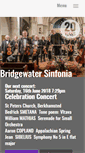 Mobile Screenshot of bridgewater-sinfonia.org.uk