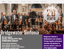 Tablet Screenshot of bridgewater-sinfonia.org.uk
